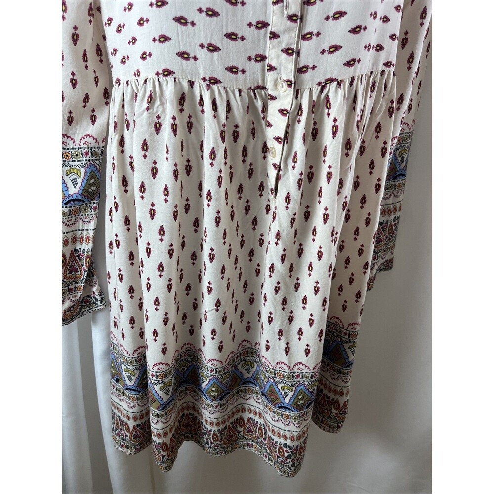 Chelsa & Violet Women’s Boho Tunic Dress Multicolor Size XS All Over Print Y2K - Picture 3 of 10